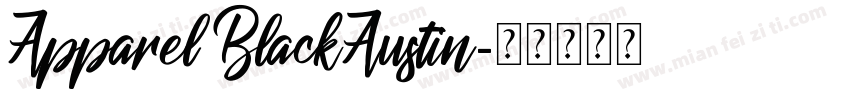 Apparel BlackAustin字体转换